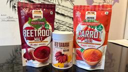 Healthy nutri combo (Red banana, Carrot, Beetroot )